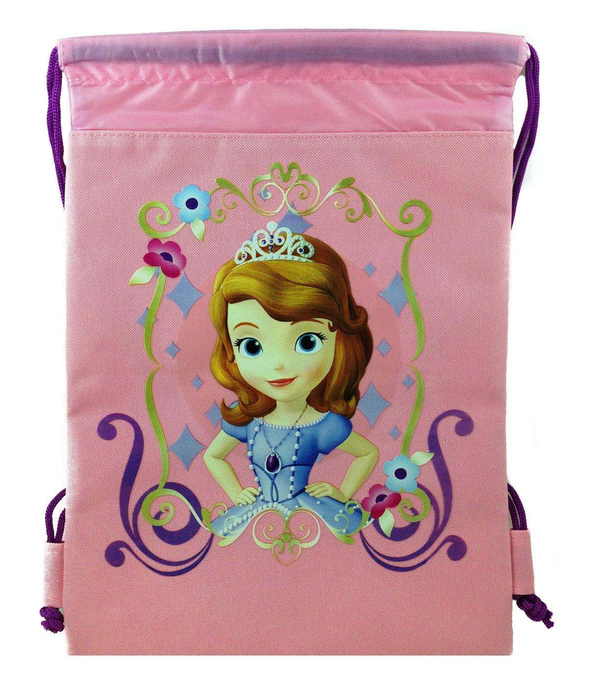 Disney Sofia The First Drawstring Backpack Gym Tote Bags — Beyond