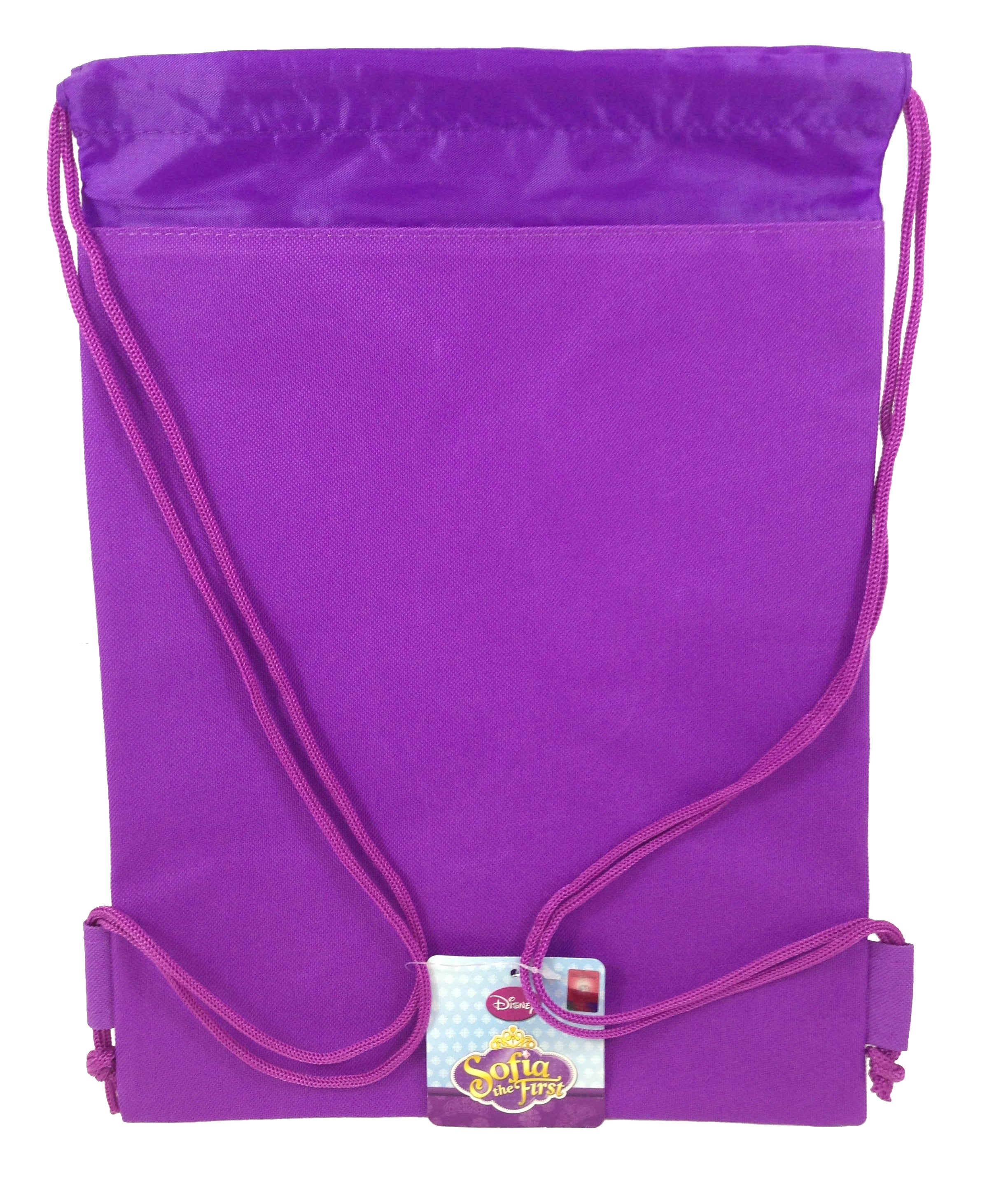 Disney Sofia The First Drawstring Backpack Gym Tote Bags