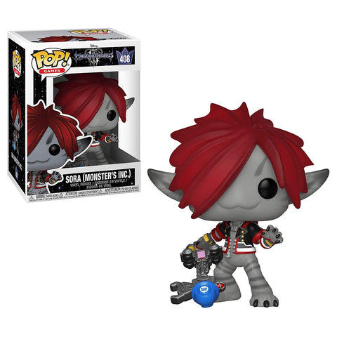 Funko Pop Disney Kingdom Hearts Wave 3 -Sora (Monster"s Inc) #408 Vinyl Figure with .5mm Case