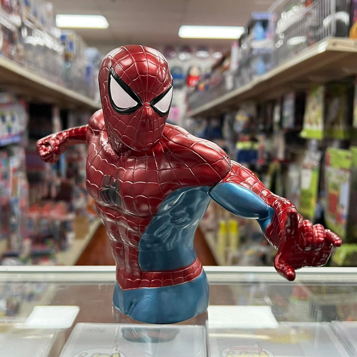 Metallic Color Marvel Spiderman 12x7x5” Coin/Bust Bank Christmas Birthday Gift