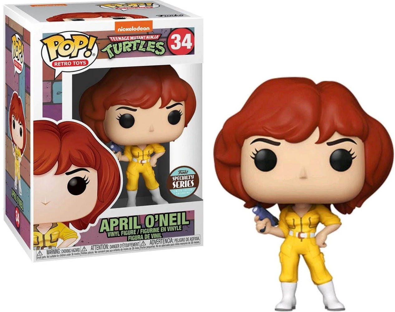 Funko Pop! Retro Toys: Teenage Mutant Ninja Turtles - April O'Neil Speciality Series #34 w/ Protector