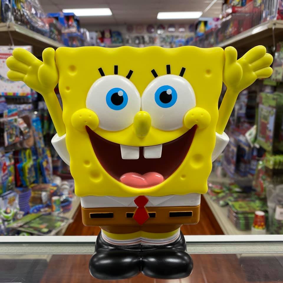 Monogram: SpongeBob Squarepants Figural PVC Coin Bank