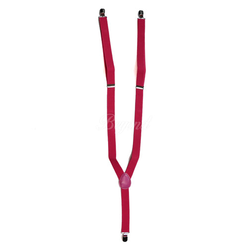 Hot Pink Matching Set Suspender and Bow Tie