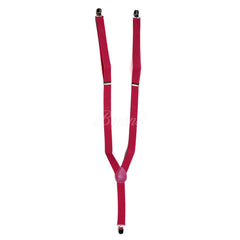 Hot Pink Matching Set Suspender and Bow Tie