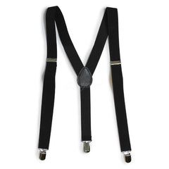 Black Matching Set Suspender and Bow Tie