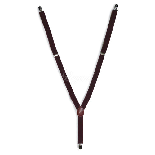 Burgundy Matching Set Suspender and Bow Tie