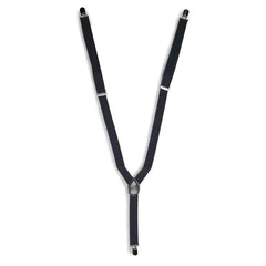 Dark Gray Matching Set Suspender and Bow Tie