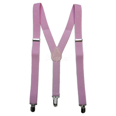 Light Pink Matching Suspender and Bow Tie