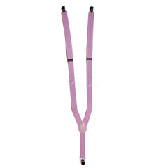 Light Pink Matching Suspender and Bow Tie