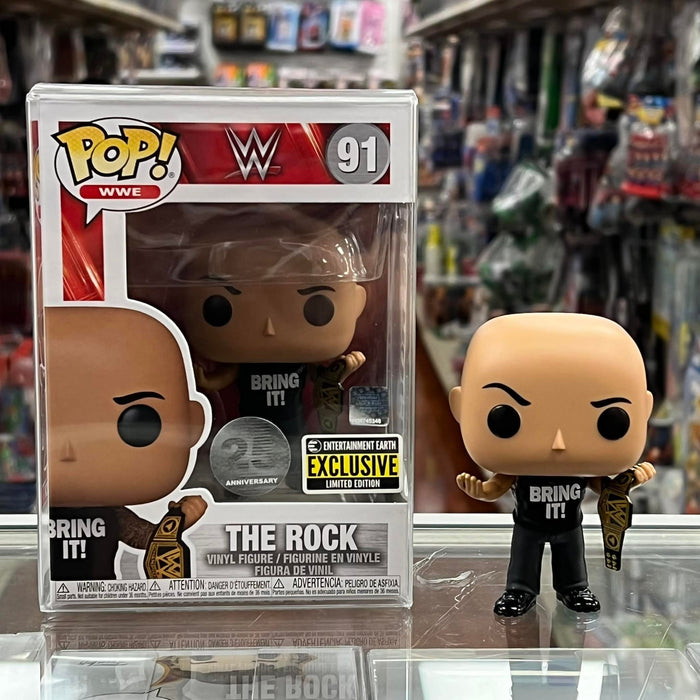 Funko POP! WWE THE ROCK BRING IT Vinyl Figure Entertainment Earth ex —  Beyond Collectibles