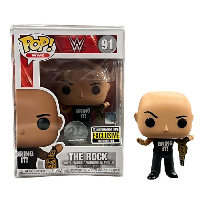 Funko POP! WWE THE ROCK "BRING IT" Vinyl Figure Entertainment Earth exclusive