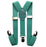 Kids Matching Set - Mint Green Teal Toddler Suspender and Bow Tie