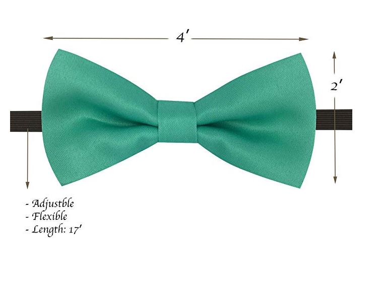 Kids Matching Set - Mint Green Teal Toddler Suspender and Bow Tie