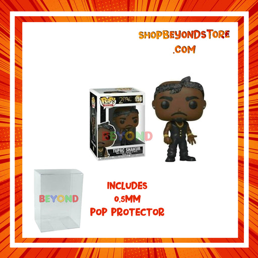 POP! Rocks: Tupac Shakur (Black Bandana) Vinyl Figure #158