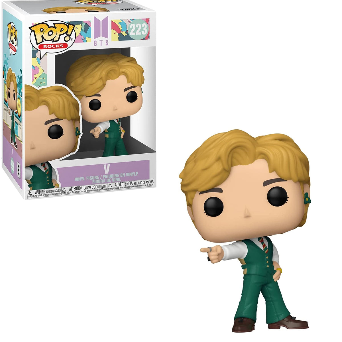Funko POP! Rocks: BTS コレクション用ビニールフィギュア 3.75インチ (7個セット) Funko Pop Rocks: BTS - Dynamite - V Vinyl Figure #223 \u2014 Beyond