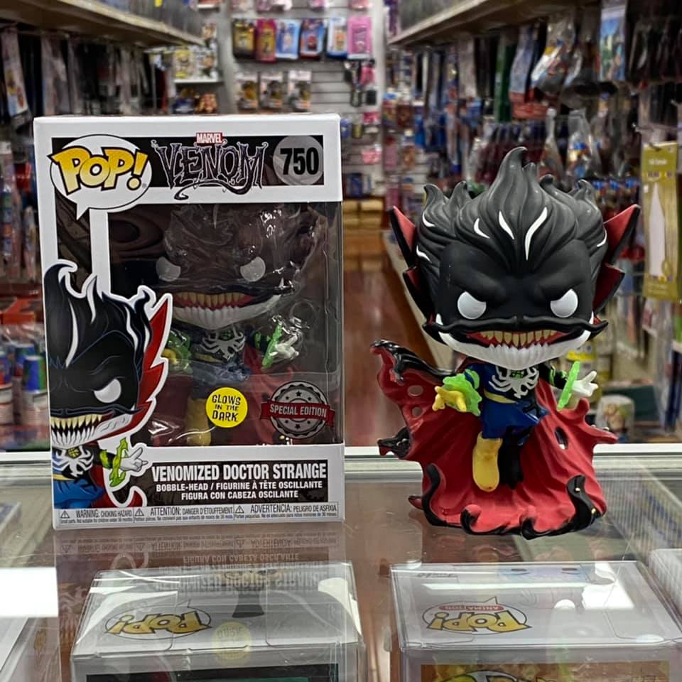 FUNKO POP! VENOM - VENOMIZED DOCTOR STRANGE WITH ENERGY (GLOW IN THE DARK) VINYL FIGURE #750 SPECIAL EDITION EXCLUSIVE