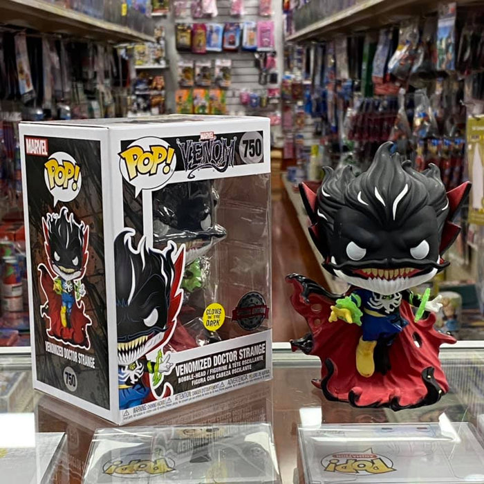 FUNKO POP! VENOM - VENOMIZED DOCTOR STRANGE WITH ENERGY (GLOW IN THE DARK) VINYL FIGURE #750 SPECIAL EDITION EXCLUSIVE