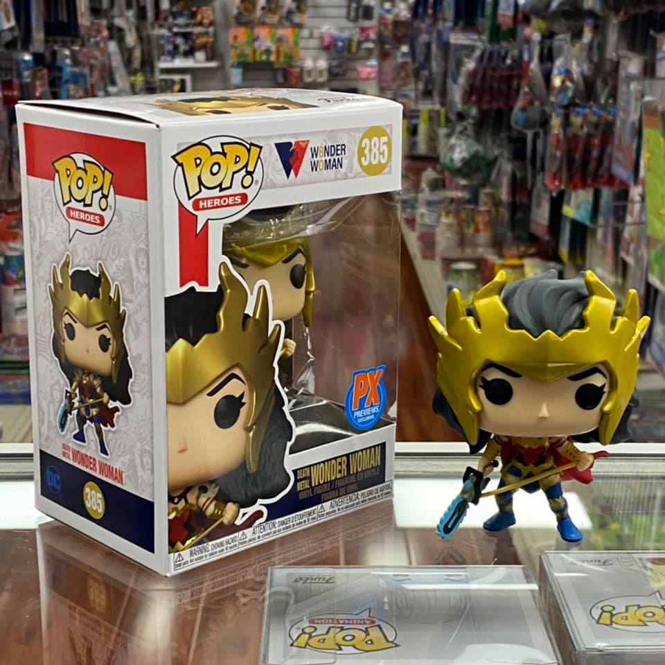 Funko Pop! DC Heroes - COMMON Death Metal Wonder Woman PX Exclusive Vinyl Figure #385