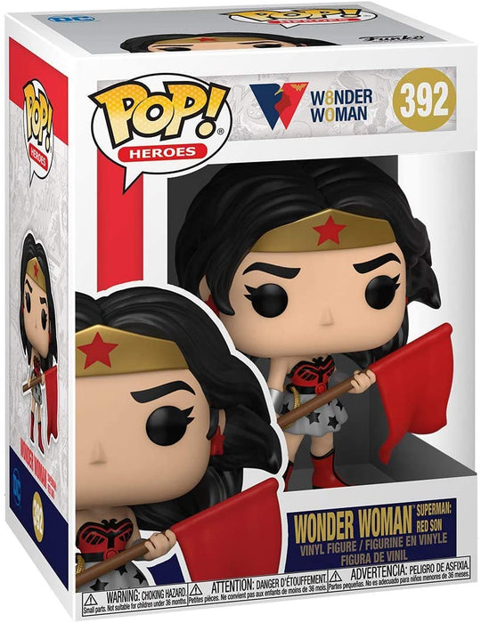 Funko Pop! Heroes: Wonder Woman 80th - Wonder Woman (Superman: Red Son) Vinyl Figure #392