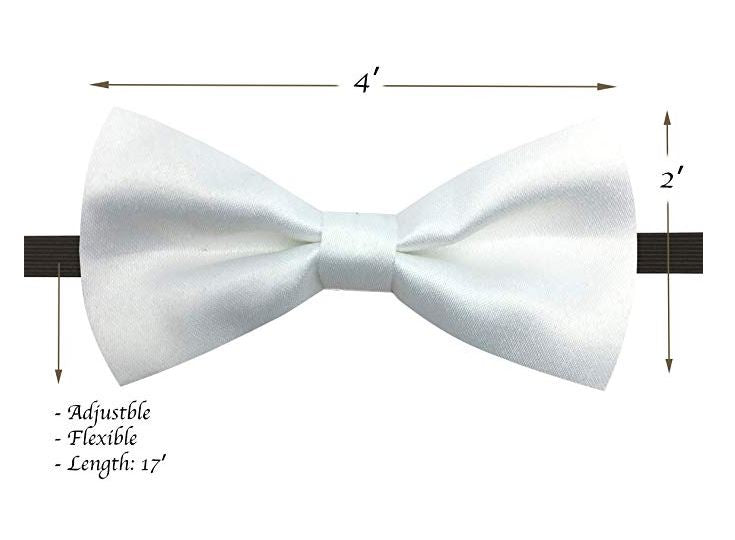 Kids Matching Set - White Toddler Suspender and Bow Tie