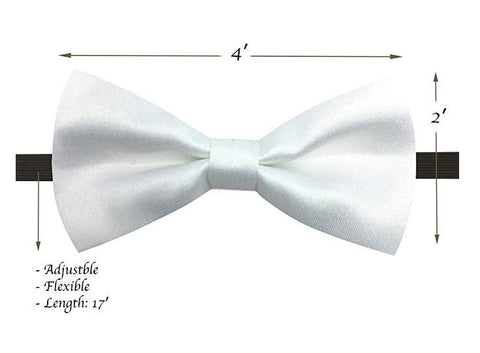 Kids Bow Ties - Toddler White Bow Tie