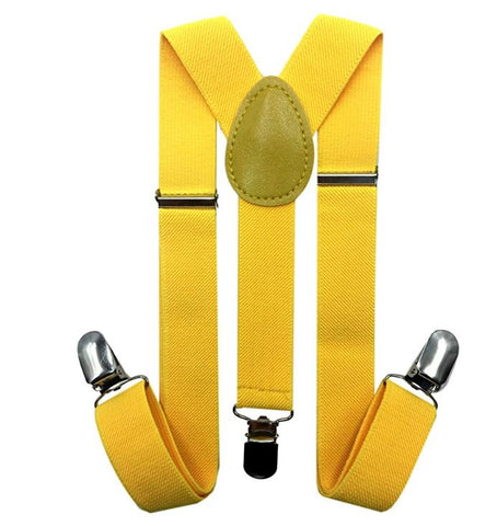 Kids Suspenders - Yellow Toddler Suspender