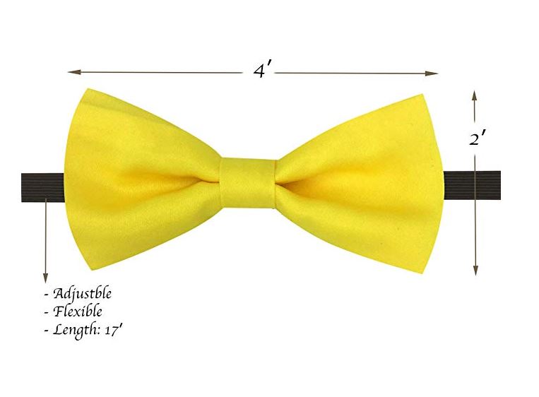Kids Bow Ties - Toddler Yellow Bow Tie