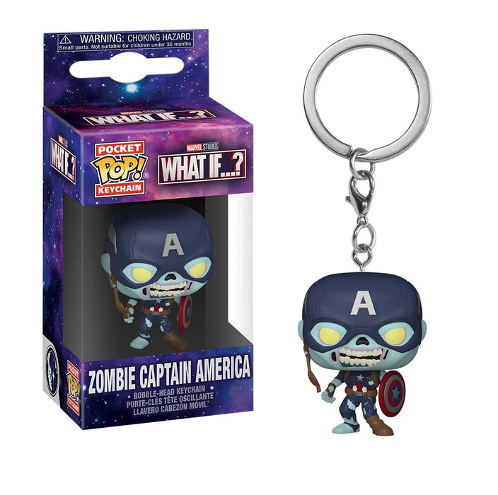 Funko Pop! Keychain: What If? - Zombie Captain America Keychain Figure