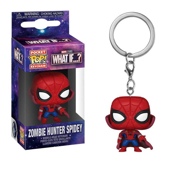 Funko Pop! Keychain: What If? - Zombie Hunter Spidey Keychain Figure