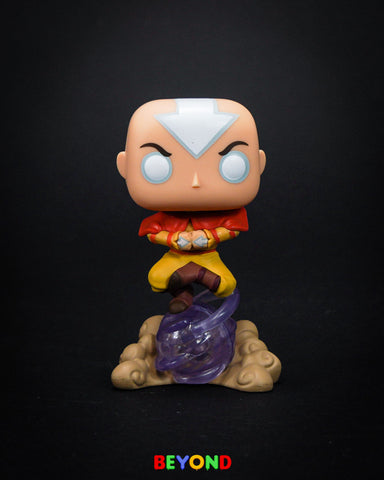 Funko Pop! Animation: Avatar The Last Airbender - Aang on Airscooter Glow in the Dark Special Edition #541 Chase & Common Set