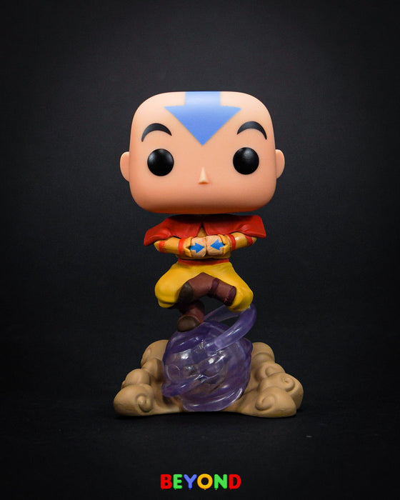 Funko Pop! Animation: Avatar The Last Airbender - Aang on Airscooter Glow in the Dark Special Edition #541 Chase & Common Set