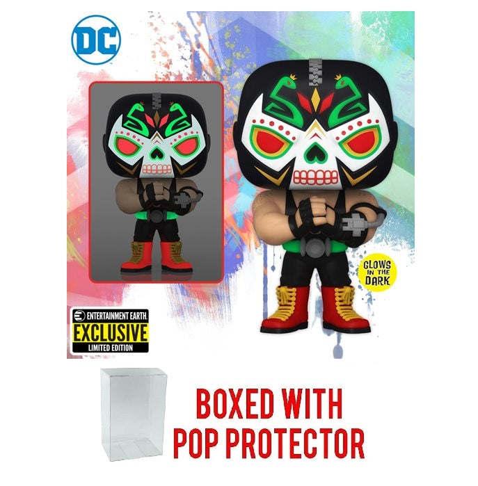 Funko Pop Dia de Los DC Bane Glow-in-The-Dark Entertainment Earth Exclusive Vinyl Figure