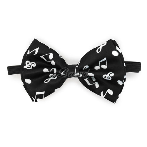 Music Notes Matching Set Suspender and Bow Tie