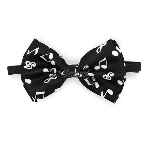 Music Notes Matching Set Suspender and Bow Tie