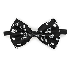 Music Notes Matching Set Suspender and Bow Tie