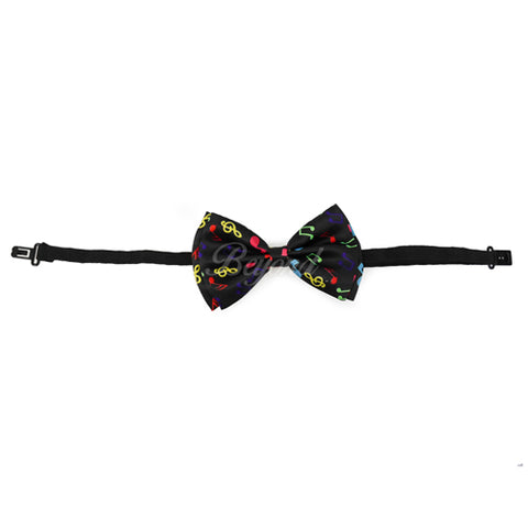 Rainbow Music Notes Bow Tie