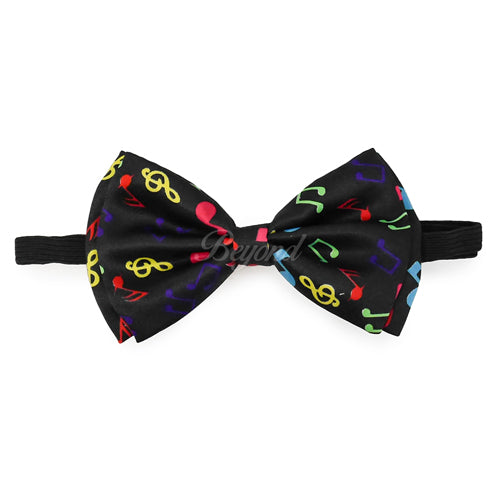 Rainbow Music Notes Bow Tie