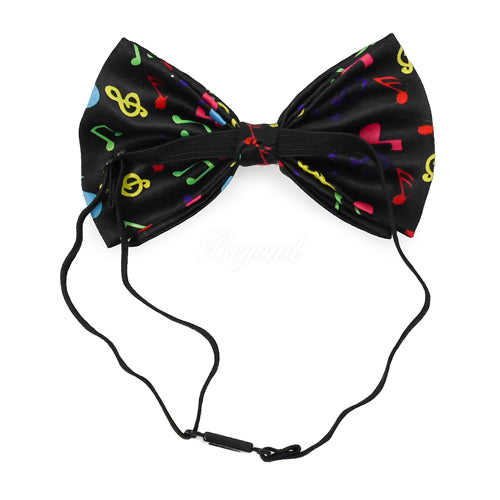Rainbow Music Notes Bow Tie