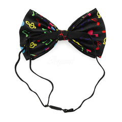 Rainbow Music Notes Bow Tie