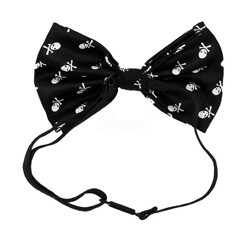 Halloween Skull and Crossbones Bow Tie