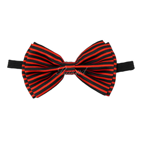 Halloween Red Stripe Bow Tie