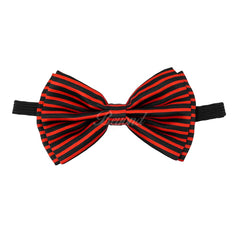 Halloween Red Stripe Bow Tie