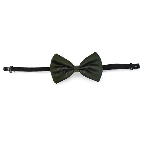 Olive Hunter Green Matching Set Suspender and Bow Tie