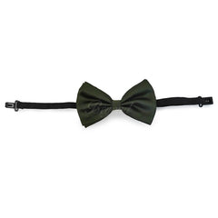 Olive Hunter Green Matching Set Suspender and Bow Tie