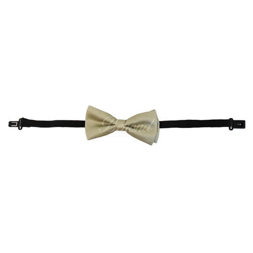 Kids Toddler Beige Matching Set Suspender and Bow Tie