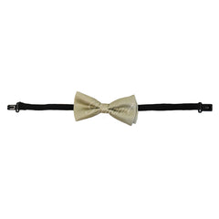 Kids Toddler Beige Matching Set Suspender and Bow Tie