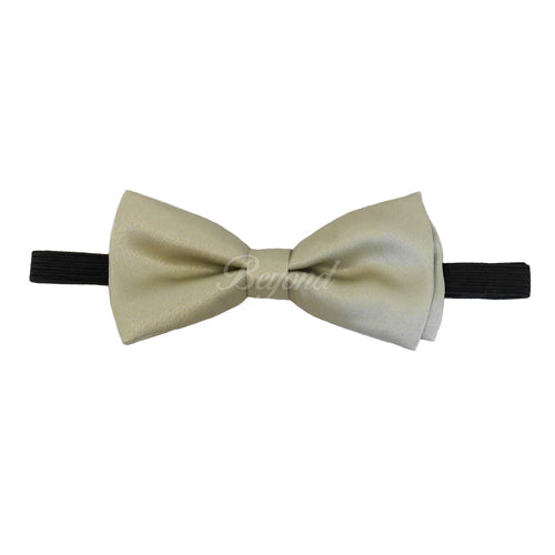Kids Toddler Beige Matching Set Suspender and Bow Tie