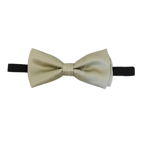 Kids Toddler Beige Matching Set Suspender and Bow Tie