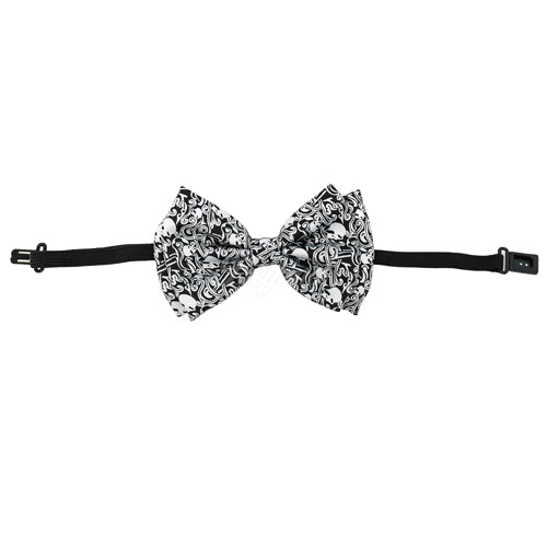 Halloween Skeleton Skull Matching Set Suspender and Bow Tie