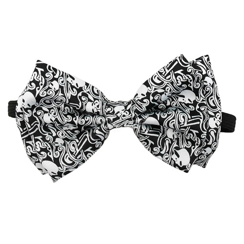 Halloween Skeleton Skull Matching Set Suspender and Bow Tie